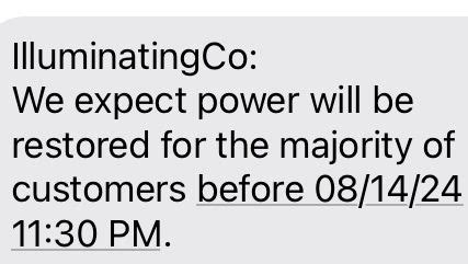⚡️POWER OUTAGE UPDATE: After a more .